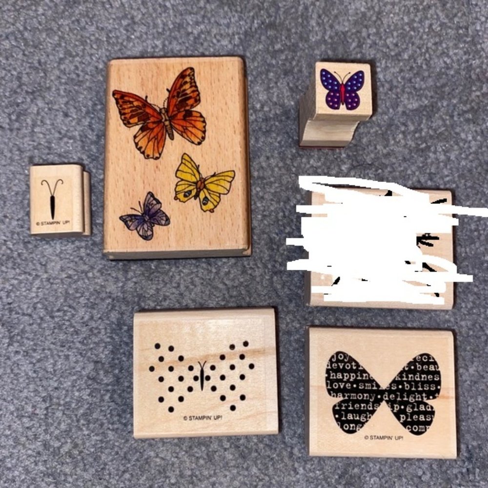 Butterfly 🦋 themed rubber stamps